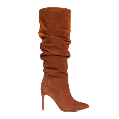 Ginissima Women's Brown-caramel Suede Eva Boots