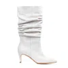 Ginissima Women's Butter White Leather Eva Boots In White