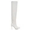 Ginissima Women's Milana Grey Long Boots Reversible Leather In Grey
