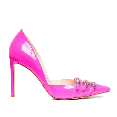 Ginissima Women's Pink Gina Stiletto Patent Leather, Fuchsia - Premium Collection