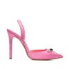 Ginissima Women's Pink / Purple Albertinne Pink Satin Shoes In Pink/purple