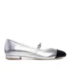 Ginissima Women's Silver Mimi Round Toe Mary-jane In Silver