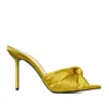 Ginissima 95mm Sofia Mules In Yellow