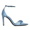 GINISSIMA WOMEN'S THEA BABY BLUE SATIN SANDALS