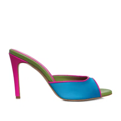 Ginissima Women's Vicky Heeled Sandals, Round Toe, Multicolor