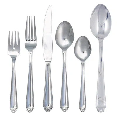 Ginkgo Bonnie 42 Piece Flatware Set, Service For 8
