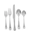 Ginkgo Coquille Flatware 20 Piece Set, Service For 4 In Silver