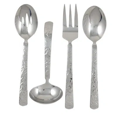 Ginkgo Mercury 4 Piece Hostess / Serving Set