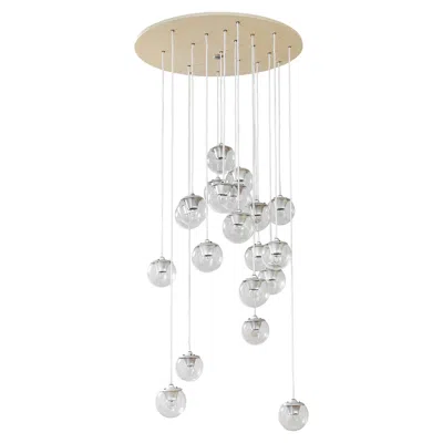 Pre-owned Gino Sarfatti 20th Century,  For Arteluce Pendant Lamp 2095/20 In Transparent