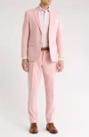 Gino Vitale 2-piece Suit In Pink