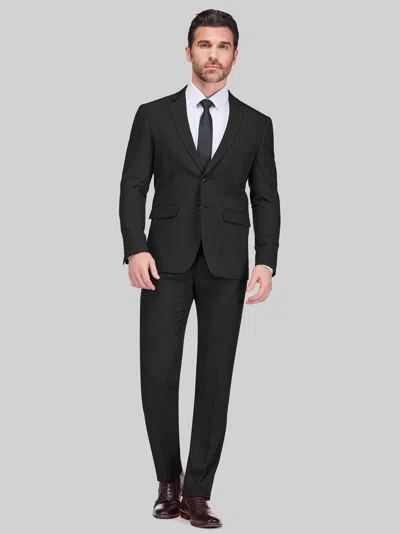 Gino Vitale Big & Tall Men's Slim Fit Suit In Black