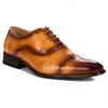 Gino Vitale Cap Toe Oxford In Brown