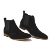 Gino Vitale Wingtip Chelsea Boot In Black
