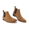 Gino Vitale Wingtip Chelsea Boot In Brown