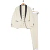Gino Vitale Premium Slim Fit 3-piece Tuxedo In Ivory