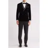 Gino Vitale Slim Fit 2-piece Plaid Suit In Black