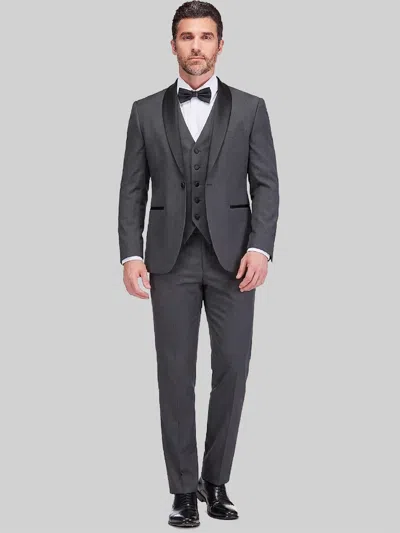 Gino Vitale Slim Fit 3-piece Tuxedo Charcoal In Gray