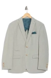 Gino Vitale Slim Fit Solid Linen Blend Blazer