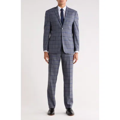 Gino Vitale Slim Fit Two-piece Suit In Blue
