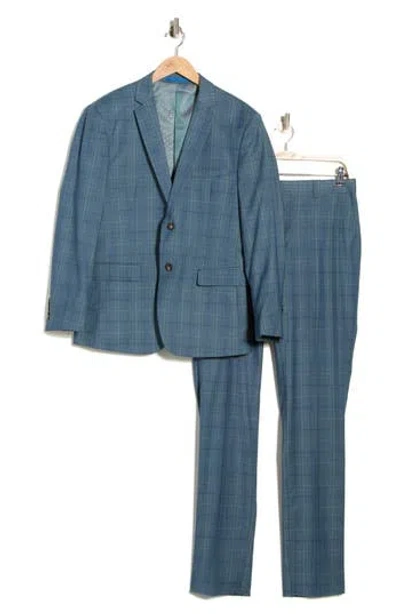 Gino Vitale Slim Fit Two-piece Suit In Blue