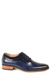 Gino Vitale Wingtip Oxford In Blue/blue