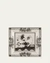Ginori 1735 Albus Squared Porcelain Tray, 9.6" In Oi Albus