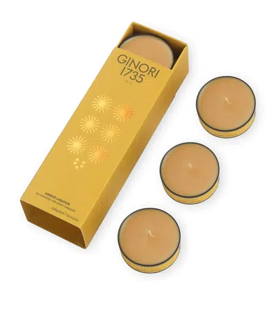Ginori 1735 Amber Lagoon Tealight Scented Candles In Yellow