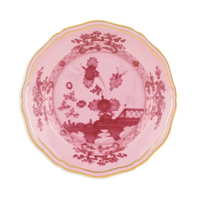 Ginori 1735 Antico Doccia Flat Bread Plate In Pink