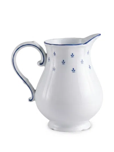 Ginori 1735 Antico Doccia Fleur-de-lis Milk Jug In Blue