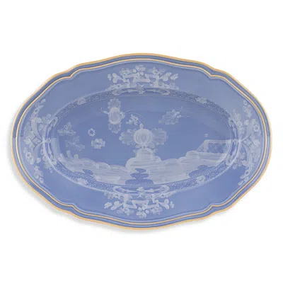 Ginori 1735 Antico Doccia Oval Platter In Pervinca