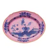 Ginori 1735 Antico Doccia Oval Platter In Pink/blue