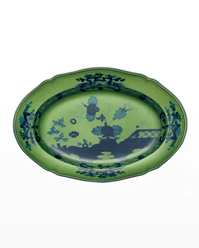 Ginori 1735 Antico Doccia Pickle Dish In Green