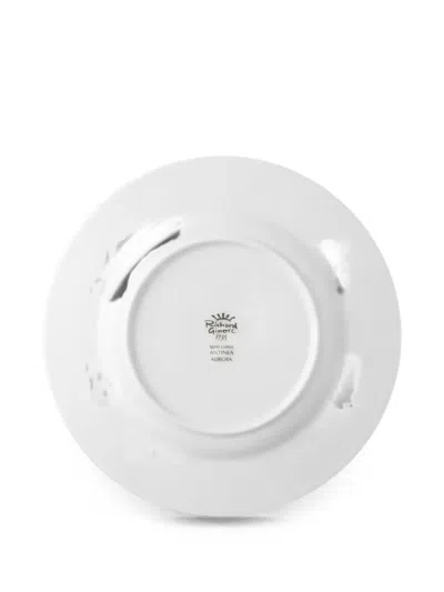 Ginori 1735 Antinea Aurora Leaf-pattern Plate In White