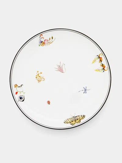 Ginori 1735 Arcadia Porcelain Charger Plate  Abask Luxury Gift In White