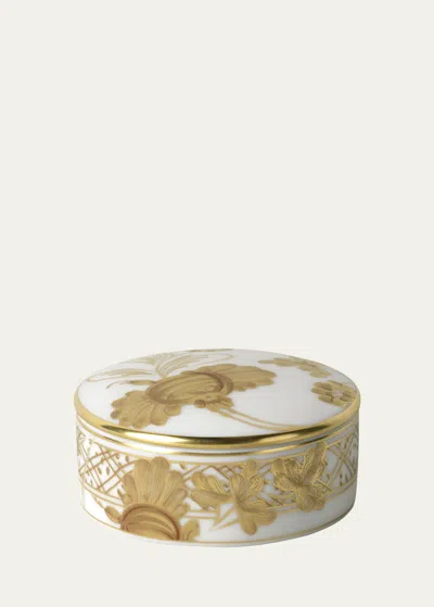 Ginori 1735 Aurum Fragrance Box With Lid In White