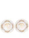 Ginori 1735 Aurum Porcelain Soup Plate (set Of Two) In White