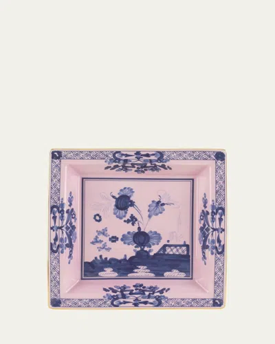 Ginori 1735 Azalea Squared Tray, 9.6" In Orienteit Azalea