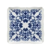 Ginori 1735 Babele Blu Squared Flat Plate In Blue