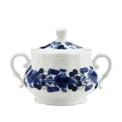 Ginori 1735 Babele Blu Sugar Bowl In Blue