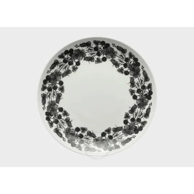 Ginori 1735 Babele Nero Flat Dessert Plate In Black