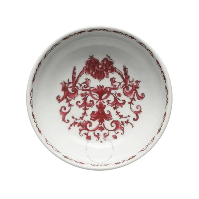 Ginori 1735 Babele Rosso Fruit Bowl In Burgundy