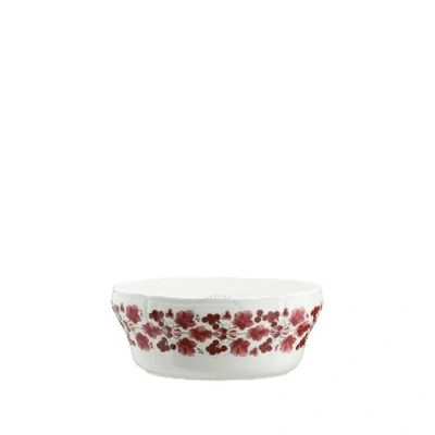 Ginori 1735 Babele Rosso Oval Salad Bowl In Burgundy