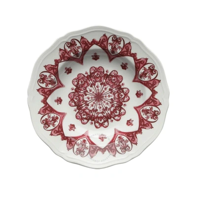Ginori 1735 Babele Rosso Soup Plate In Burgundy