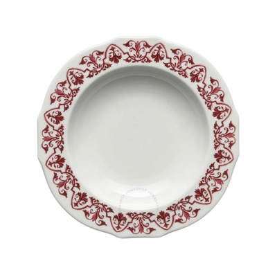 Ginori 1735 Babele Rosso Soup Plate In Rosso/red
