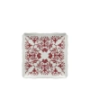 GINORI 1735 GINORI 1735 BABELE ROSSO SQUARED FLAT PLATE