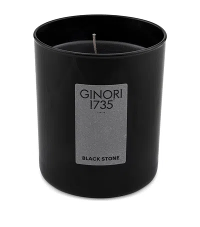 Ginori 1735 Black Stone Candle