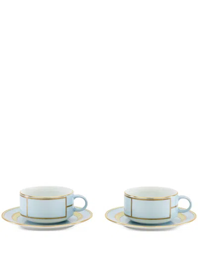 Ginori 1735 Blue Diva Porcelain Tea Set