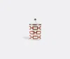 Ginori 1735 Rose And Saffron Catene Candle In Red