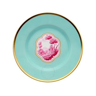 Ginori 1735 Cartiglio Flat Dinner Plate In Green