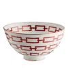 Ginori 1735 Catene Bowl In Red